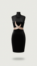 Obsidian Velvet Bodycon Dress