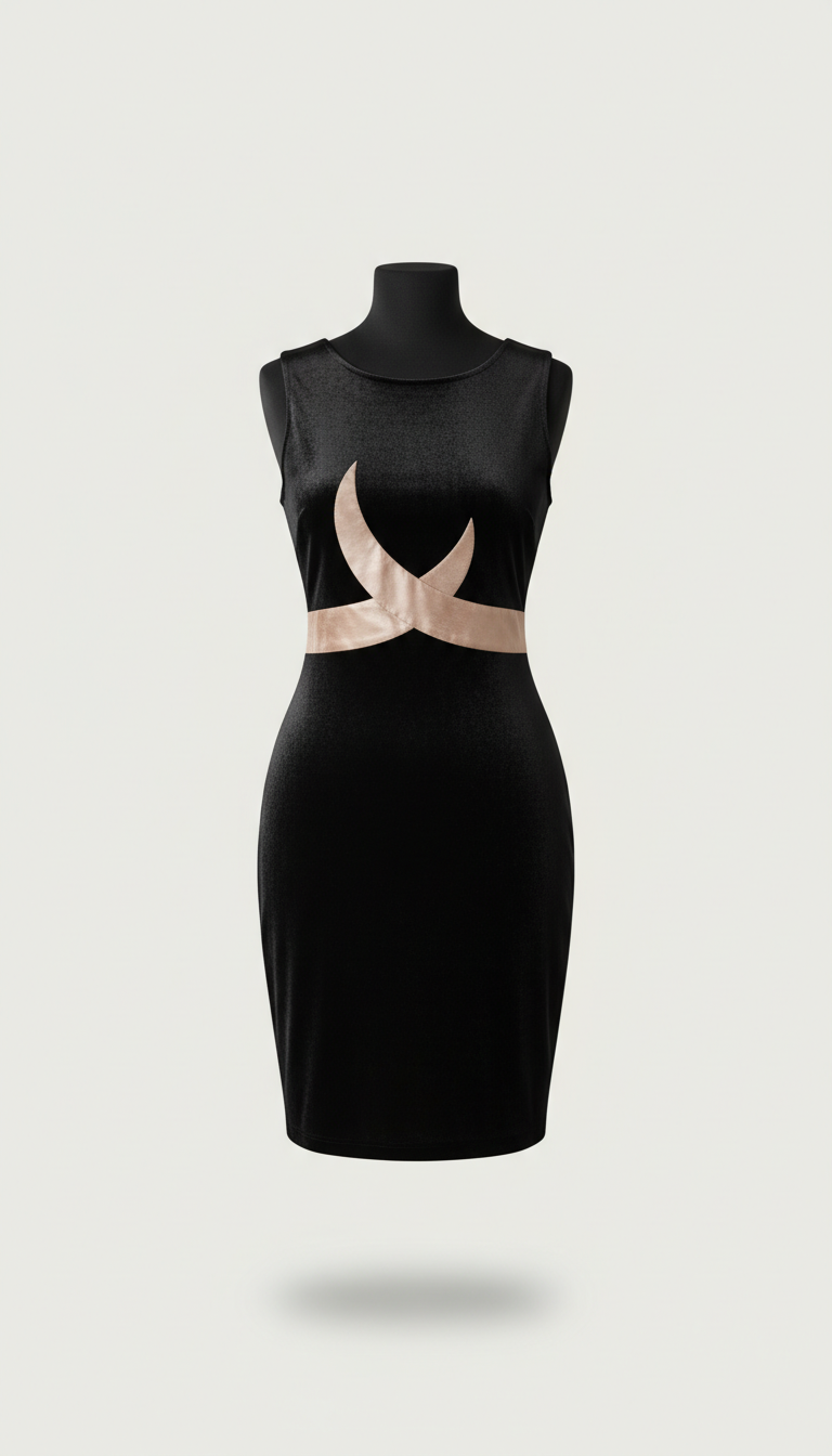 Obsidian Velvet Bodycon Dress